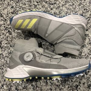 NEW Adidas Women's ZG21 Motion Primegreen Boa Mid Golf Shoes Grey/Yellow Size 9